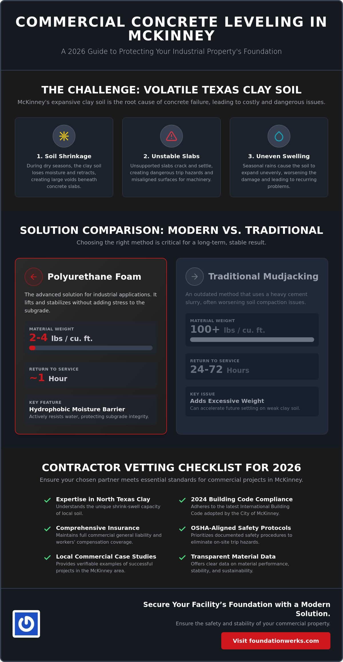 Commercial Concrete Leveling McKinney: Choosing the Best Contractor in 2026