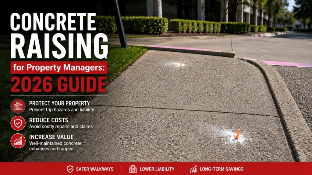 Concrete Raising for Property Managers: 2026 Guide