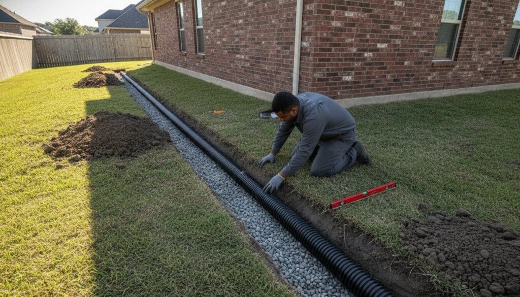 Cost of French Drain Installation in McKinney: 2026 Pricing Factors & Guide