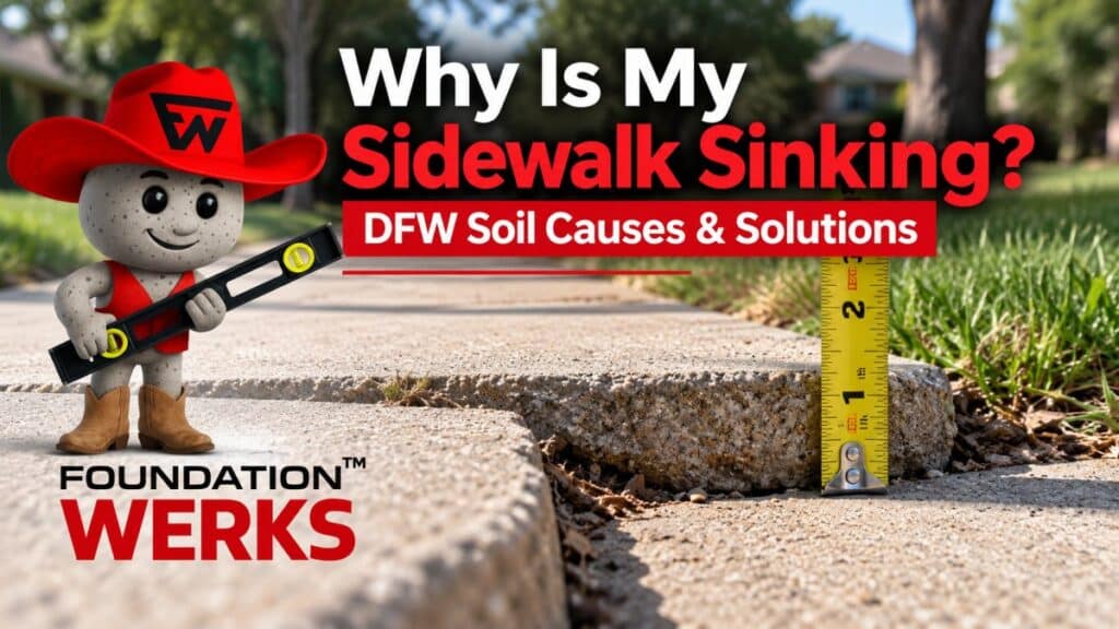 Why Is My Sidewalk Sinking? DFW Soil Causes & Solutions