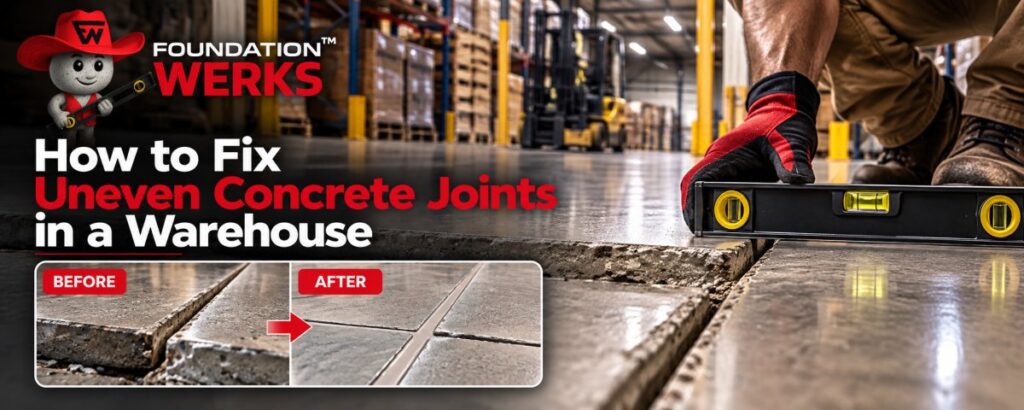How to Fix Uneven Concrete Joints in a Warehouse