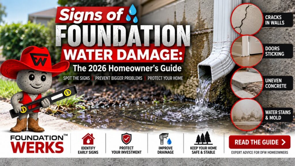 Signs of Foundation Water Damage: The 2026 Homeowner’s Guide