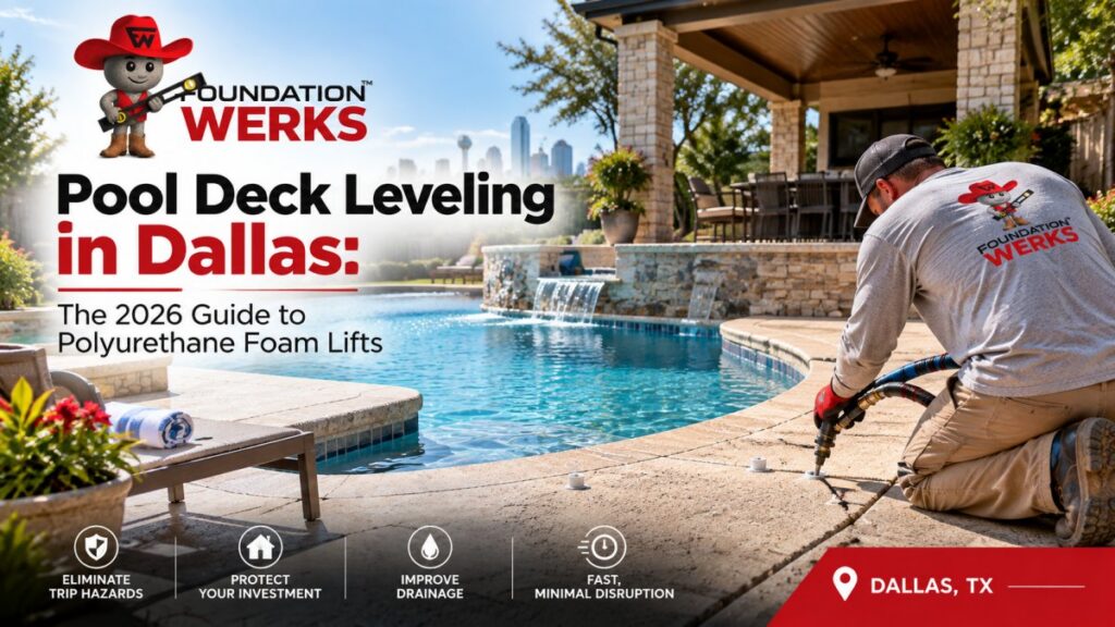 Pool Deck Leveling in Dallas: The 2026 Guide to Polyurethane Foam Lifts