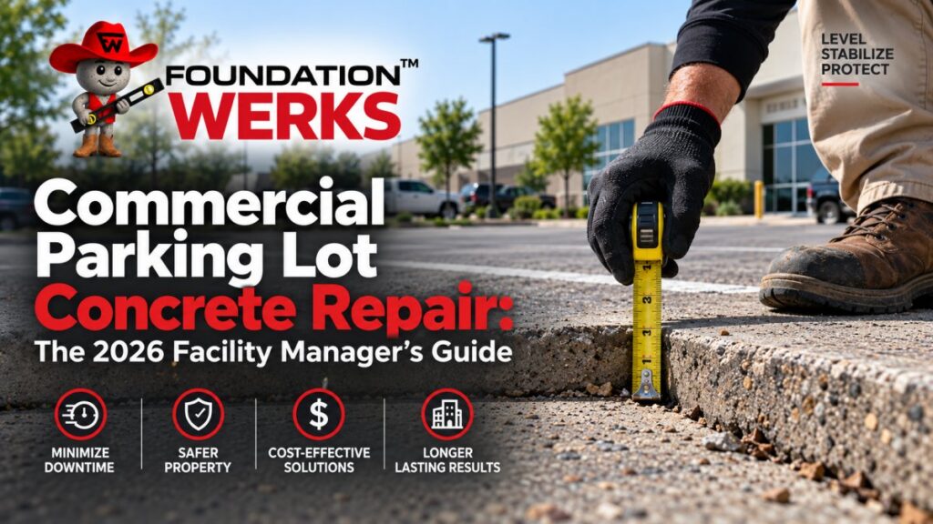 Commercial Parking Lot Concrete Repair: The 2026 Facility Manager’s Guide