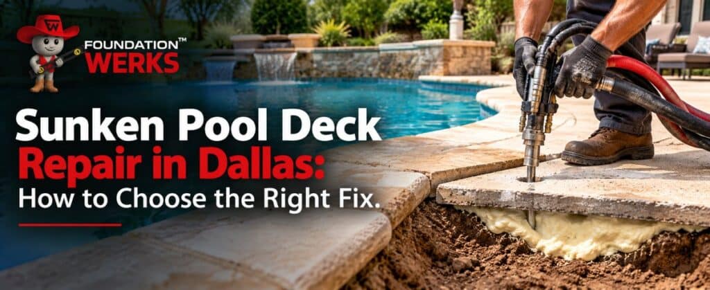Sunken Pool Deck Repair in Dallas: How to Choose the Right Fix