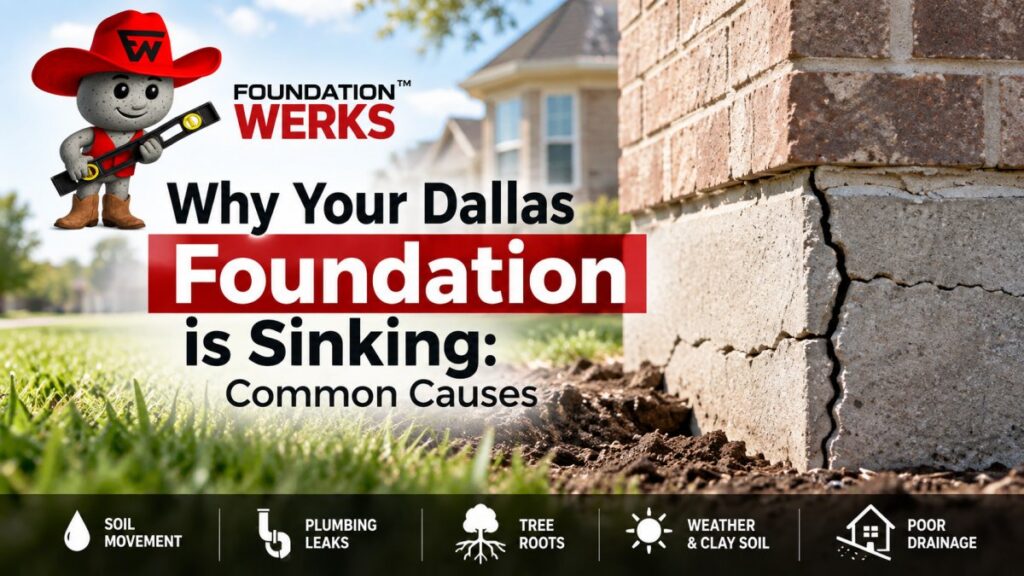 Why Your Dallas Foundation is Sinking: Common Causes