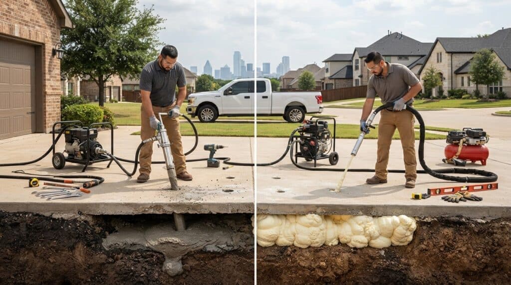 Foam Jacking vs. Mudjacking Cost: How to Compare Your Options