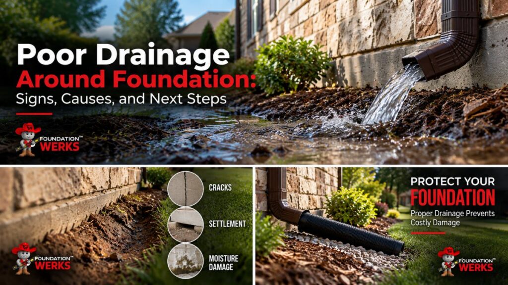 Poor Drainage Around Foundation: Signs, Causes, and Next Steps